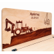 Κουτί Βάπτισης Με Θέμα Μπουλντόζα | 50 x 30 x 30 cm